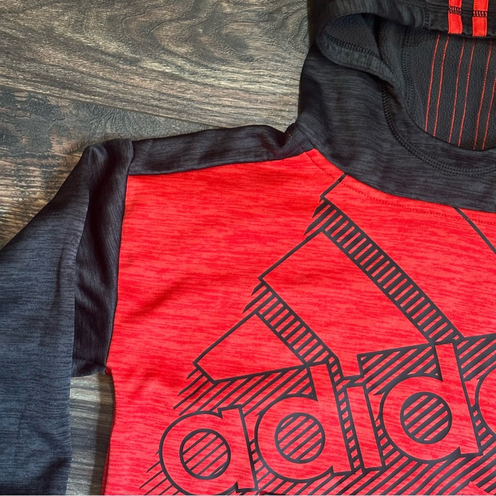 Adidas boys pull over long sleeve sweatshirt size 8/S - Picture 5 of 12
